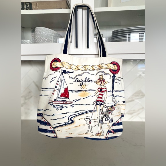 Vintage Brighton Nautical Canvas Tote - Picture 4 of 9